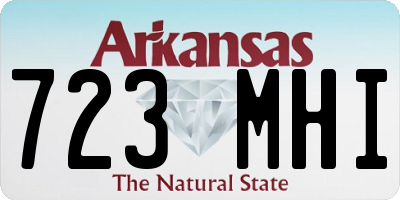 AR license plate 723MHI