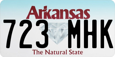 AR license plate 723MHK