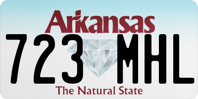 AR license plate 723MHL