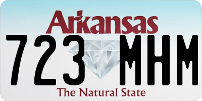 AR license plate 723MHM