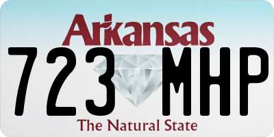 AR license plate 723MHP