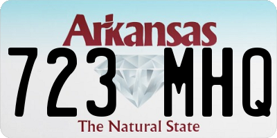 AR license plate 723MHQ