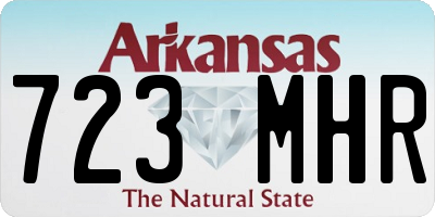 AR license plate 723MHR