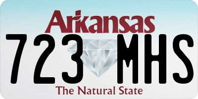 AR license plate 723MHS