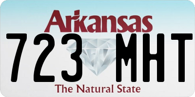 AR license plate 723MHT