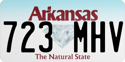 AR license plate 723MHV