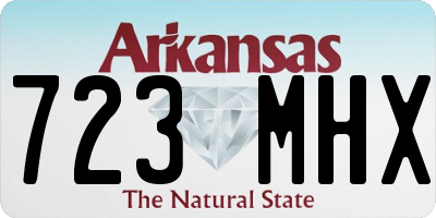 AR license plate 723MHX