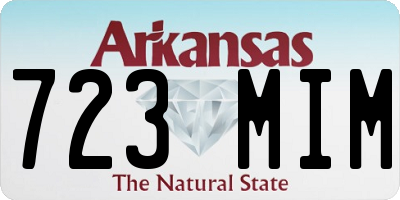 AR license plate 723MIM
