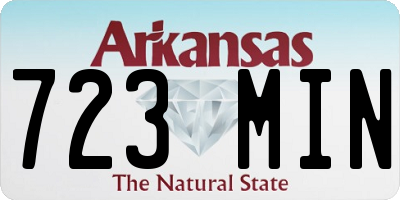 AR license plate 723MIN