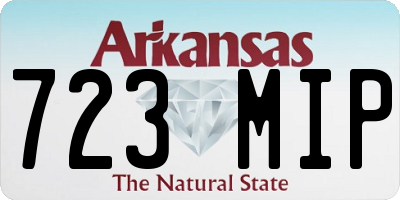 AR license plate 723MIP