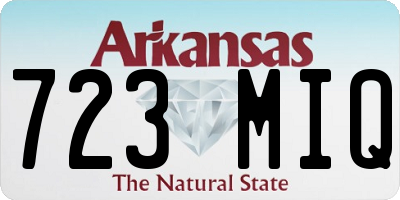 AR license plate 723MIQ