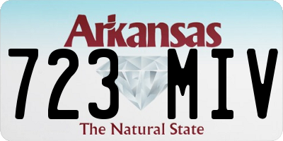 AR license plate 723MIV