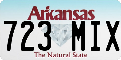 AR license plate 723MIX