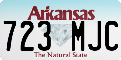 AR license plate 723MJC