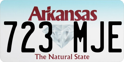 AR license plate 723MJE