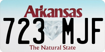 AR license plate 723MJF