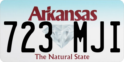 AR license plate 723MJI