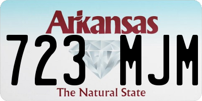 AR license plate 723MJM