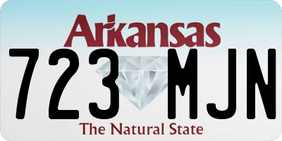 AR license plate 723MJN