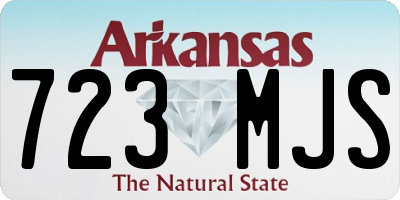 AR license plate 723MJS