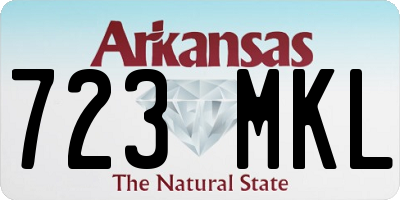 AR license plate 723MKL