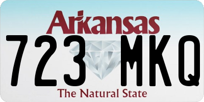 AR license plate 723MKQ