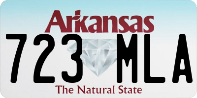 AR license plate 723MLA