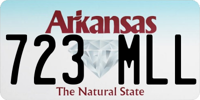 AR license plate 723MLL