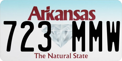 AR license plate 723MMW