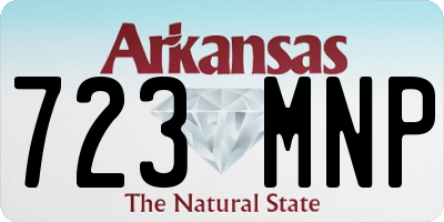 AR license plate 723MNP
