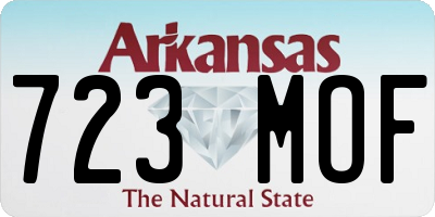AR license plate 723MOF