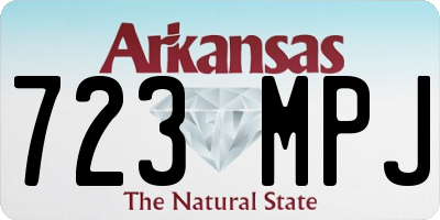AR license plate 723MPJ
