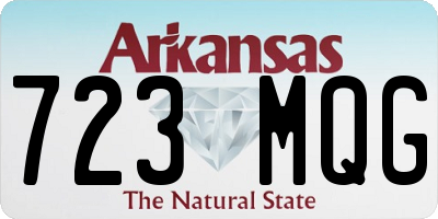AR license plate 723MQG