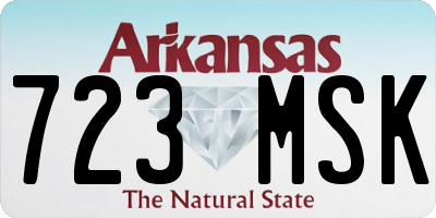 AR license plate 723MSK