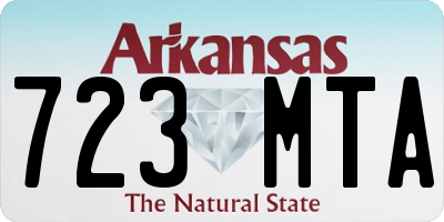 AR license plate 723MTA