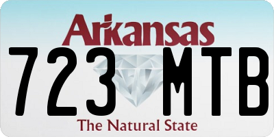 AR license plate 723MTB
