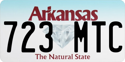 AR license plate 723MTC