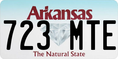 AR license plate 723MTE