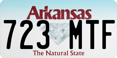 AR license plate 723MTF