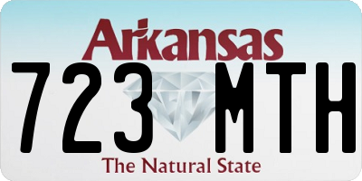 AR license plate 723MTH