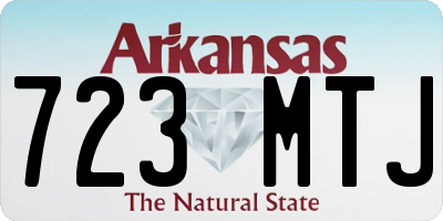 AR license plate 723MTJ