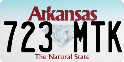 AR license plate 723MTK