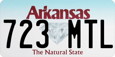 AR license plate 723MTL
