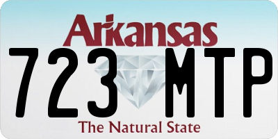 AR license plate 723MTP