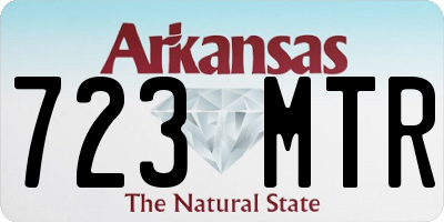 AR license plate 723MTR