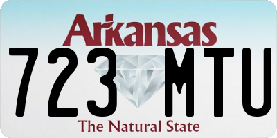 AR license plate 723MTU