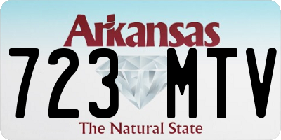 AR license plate 723MTV