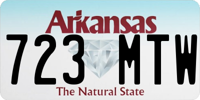 AR license plate 723MTW