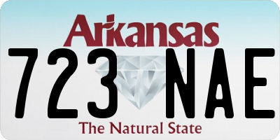 AR license plate 723NAE