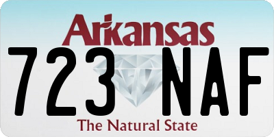 AR license plate 723NAF